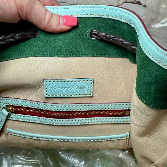 NWT Dooney & Bourke Florentine Hattie Drawstring - Pale Blue - Picture 11 of 12